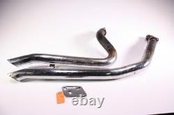 03 Harley Fatboy FLST FI Header Head Exhaust Pipes With Exhaust Hanger