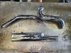 # 09 12 16 Electra Glide Exhaust Header Pipes Head Heat Shields Manifold 2012 S