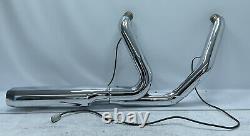 17+ Harley Davidson Touring M8 Exhaust Head Pipe Header Pipes Chrome Street Glid