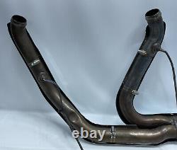 17+ Harley Davidson Touring M8 Exhaust Head Pipe Header Pipes Chrome Street Glid