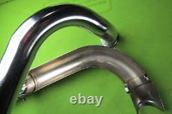 1962-1963 Honda C105T C 105 T Trail 55 Exhaust Head Pipe with Shield OEM NOS Early