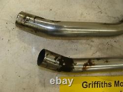 1967 68 69 Yamaha YL1 Y33 Twin Jet 100 exhaust header head pipes r l nuts oem