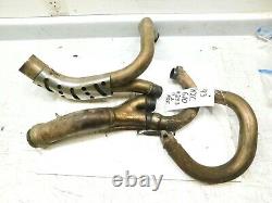 1993 Husqvarna WXE WXC 610 front exhaust header head pipes manifolds 1992