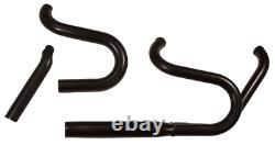 2-1 Header Head Pipe 3 Exhaust Black For 84-17 Harley Softail 92134