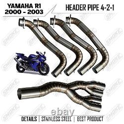 2000-2003 Yamaha YZF R1 Custom Exhaust Header Head Pipe Manifold Fit