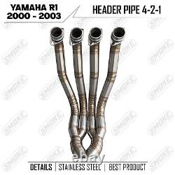 2000-2003 Yamaha YZF R1 Custom Exhaust Header Head Pipe Manifold Fit