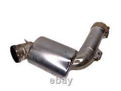 2001 01 KTM 640 LC4 Exhaust Muffler Header Head Mid Pipe Section Clamp