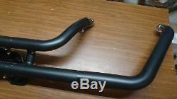 2008 up HARLEY SOFTAIL DELUXE EXHAUST PIPE MUFFLERS HEADER HEAD PIPES BLACK