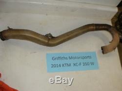 2014 15 13 KTM XCF-W 350 450 exhaust head header pipe oem original