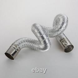 4 Pack Kitchen Vent Hose Flexible Exhaust Pipe Chimney Steel Head Stainless