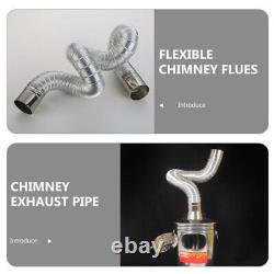 4 Pack Kitchen Vent Hose Flexible Exhaust Pipe Chimney Steel Head Stainless