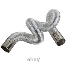 4 Pack Kitchen Vent Hose Flexible Exhaust Pipe Chimney Steel Head Stainless