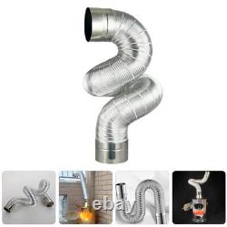 4 Pack Kitchen Vent Hose Flexible Exhaust Pipe Chimney Steel Head Stainless