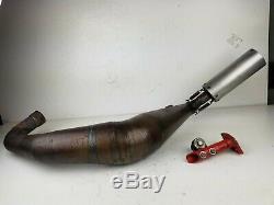 85 86 Atc250r Honda Side Exit Drag Exhaust Head Pipe Muffler 1985 1986 250r Atc