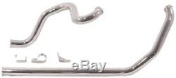 85-94 Harley Touring Chrome True Duals Dual Exhaust Head Pipes 90412