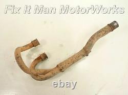 94 Honda XR250L Exhaust Header Pipe / OEM Dual Valve Engine Muffler Head