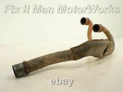 94 Honda XR250L Exhaust Header Pipe / OEM Dual Valve Engine Muffler Head