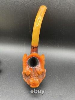 Antique Meerschaum Lions Head Pipe