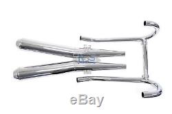BMW R100 R90 R80 R75 Head Pipes Mufflers OEM 2-Into-2 Chrome Exhaust System