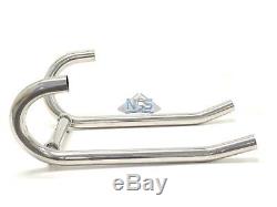 BMW R100 R90 R80 R75 Stainless Steel Polished 38mm Exhaust Header Head Pipes