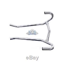 BMW R65 Whispertone Mufflers 35mm Head Pipes 2-Into-2 Chrome Exhaust System