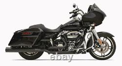 Bassani Xhaust Black True Dual Down Under Head Pipes Headers Harley 17-19