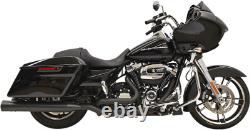 Bassani Xhaust Black True Dual Down Under Head Pipes Headers Harley 17-19