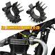 Black Exhaust Pipe Head Heat Sink Fixing Clips For Scrambler 1200 Xe 2019-2023