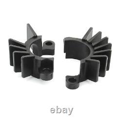 Black Exhaust Pipe Head Heat Sink Fixing Clips For SCRAMBLER 1200 XE 2019-2023