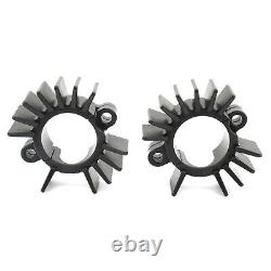 Black Exhaust Pipe Head Heat Sink Fixing Clips For SCRAMBLER 1200 XE 2019-2023