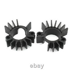 Black Exhaust Pipe Head Heat Sink Fixing Clips For SCRAMBLER 1200 XE 2019-2023