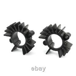 Black Exhaust Pipe Head Heat Sink Fixing Clips For SCRAMBLER 1200 XE 2019-2023