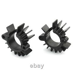 Black Finned Exhaust Pipe Head Heat Sink Fixing Clips For STREET CUP 2017-2018