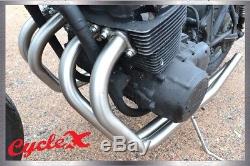 Cycle X BRAND NEW Stainless Steel CR Replica 4 into 4 Exhaust (Head Pipes Only)