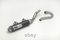 DG Bullet Complete Exhaust with Head Pipe & S/A Black Ceramic for Yamaha YFZ 450