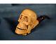 Death's Head Pipe, Scary Pipe, Skull Pipe From Meerschaum, Block Meerschaum Pipe