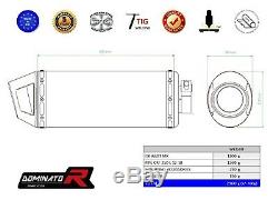 Exhaust Auspuff MX + HEAD PIPE KRÜMMER DOMINATOR CRF 250 L 12-18 + db killer