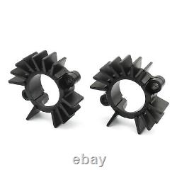 Exhaust Pipe Head Heat Sink Fixing Clips For BONNEVILLE BOBBER Black 2017-2023