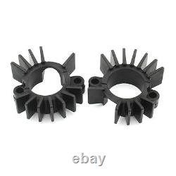 Exhaust Pipe Head Heat Sink Fixing Clips For BONNEVILLE BOBBER Black 2017-2023