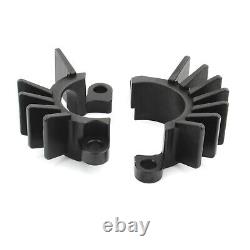 Exhaust Pipe Head Heat Sink Fixing Clips For BONNEVILLE BOBBER Black 2017-2023