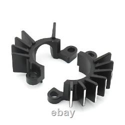 Exhaust Pipe Head Heat Sink Fixing Clips For BONNEVILLE BOBBER Black White 17-23