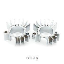 Exhaust Pipe Head Heat Sink Fixing Clips For BONNEVILLE BOBBER Silver 2017-2023