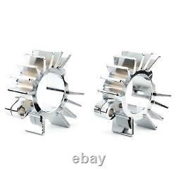 Exhaust Pipe Head Heat Sink Fixing Clips For BONNEVILLE BOBBER Silver 2017-2023