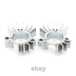 Exhaust Pipe Head Heat Sink Fixing Clips For BONNEVILLE BOBBER Silver 2017-2023