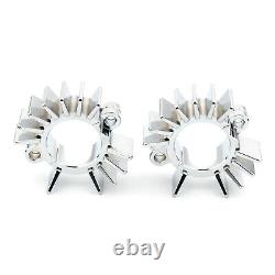 Exhaust Pipe Head Heat Sink Fixing Clips For BONNEVILLE BOBBER Silver 2017-2023