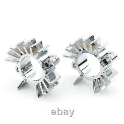 Exhaust Pipe Head Heat Sink Fixing Clips For BONNEVILLE BOBBER Silver 2017-2023