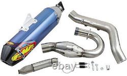 FMF 4.1 Full Exhaust withMegaBomb Head Pipe Blue Yamaha YFZ450R EFI 09-24 044438