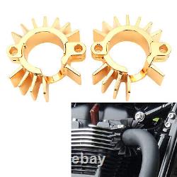 Finned Exhaust Pipe Head Heat Sink Fixing Clips For Street Twin Gold 2016-2023