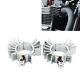 Finned Exhaust Pipe Head Heat Sink Fixing Clips For Street Twin Silver 2016-2023