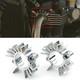 For Bonneville Bobber Silver 2017-2023 Exhaust Pipe Head Heat Sink Fixing Clips